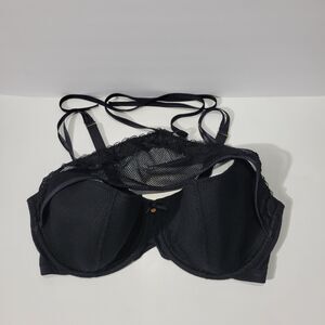Cacique Lane Bryant French Balconette Bra Sz 42 F Black